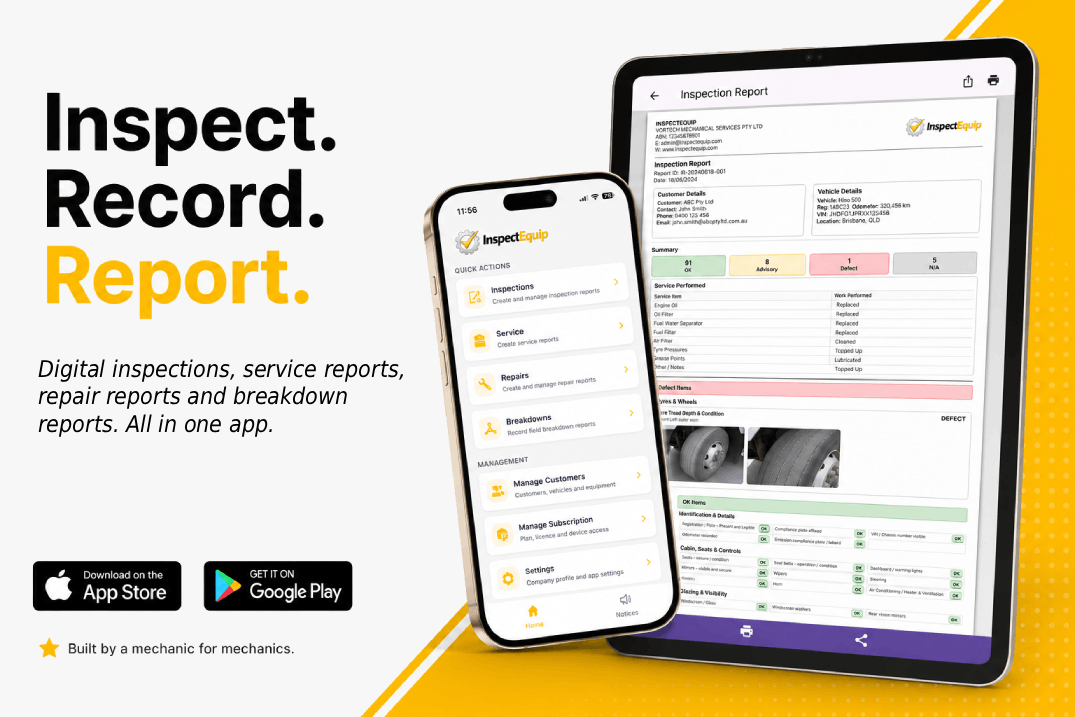 InspectEquip app preview